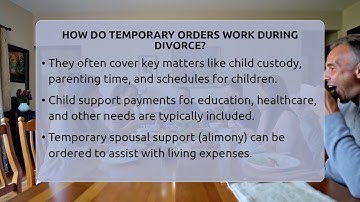 How Do Temporary Orders Work During Divorce? - Get Divorce Answers