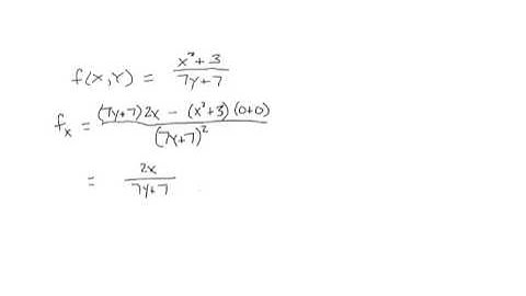 partial derivatives mth122