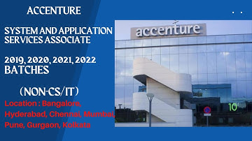 ACCENTURE (System and Application Services Associate)