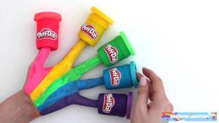 Learn Colors For Children Body Paint With Care Bears & Finger Family Nursery Rhy