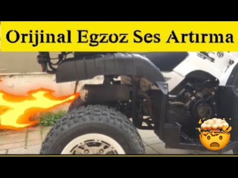 ATV EGZOZUNU SÖKTÜM (EGZOZ PATLATIYOR) #EGZOZ #ATVMOTOR