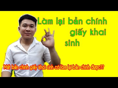 Video: Cách Lấy Giấy Khai Sinh Mới