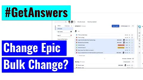 GetAnswers - Easy way to bulk change Epics