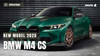 All New 2025 BMW M4 CS: Heavy On Weight Savings And Power