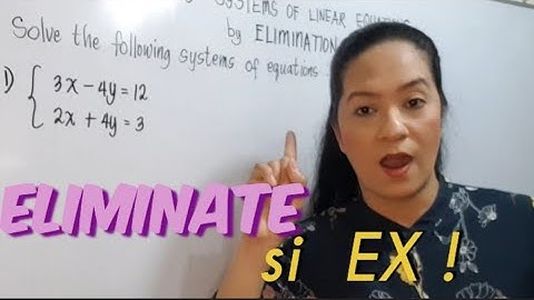 Solving a System of Linear Equations by Elimination II Elimination Method II Mama Lou
