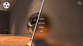 Easy UI background blur Shader in Unity HDRP