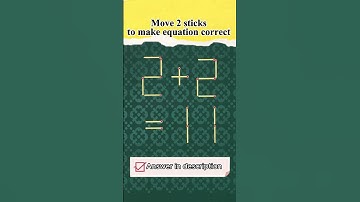 Мatchstick puzzle №463 Move 2 sticks to make equation correct
