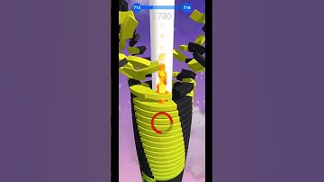 STACK BALL 3D GAMEPLAY SPEED COLOR GAME 🎮 LEVEL 715😀😃😄😅#shorts #shortsfeed #gameplay