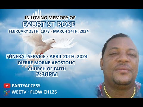 Funeral Service of Evort St Rose