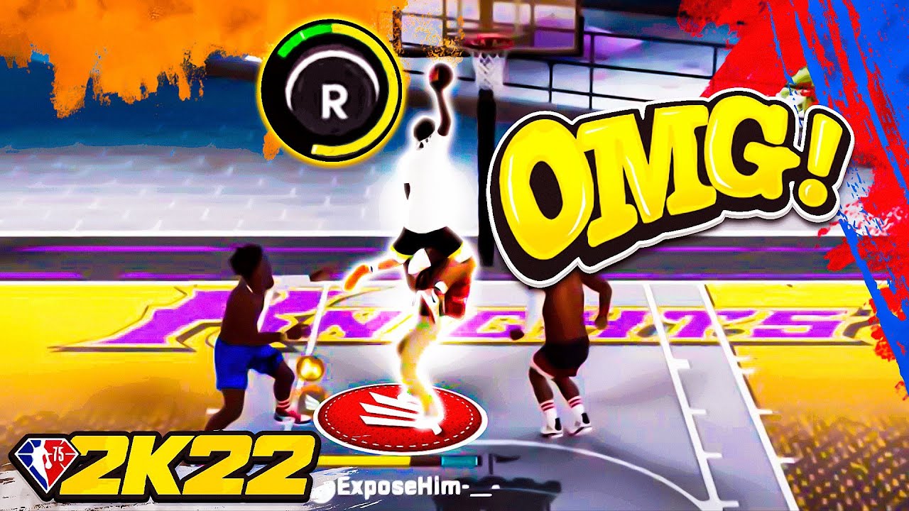 OVERPOWERED DEMIGOD BUILD ️NBA 2K22 MY PARK (DUNK OF THE YEAR) 2K22