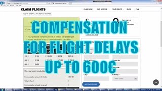 Flight Delay Compensation Up To 600€. Watch How