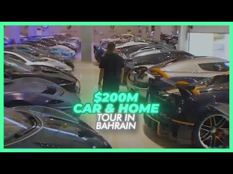 Insane House Tour With A $150M Car Collection! #carcollection #luxurycars #bahrain