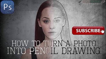 Photoshop Tutorial: How to Transform PHOTOS into Gorgeous, Pencil DRAWINGS