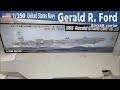 U.S. Navy CVN-78 USS Gerald R. Ford Aircraft Carrier 1:350 scale Trumpeter Part 1 Unboxing