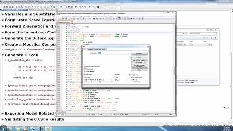 From Models to Code: an Example Workflow with MapleSim