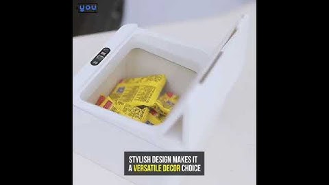 Thùng rác mini cảm biến đóng mở tự động