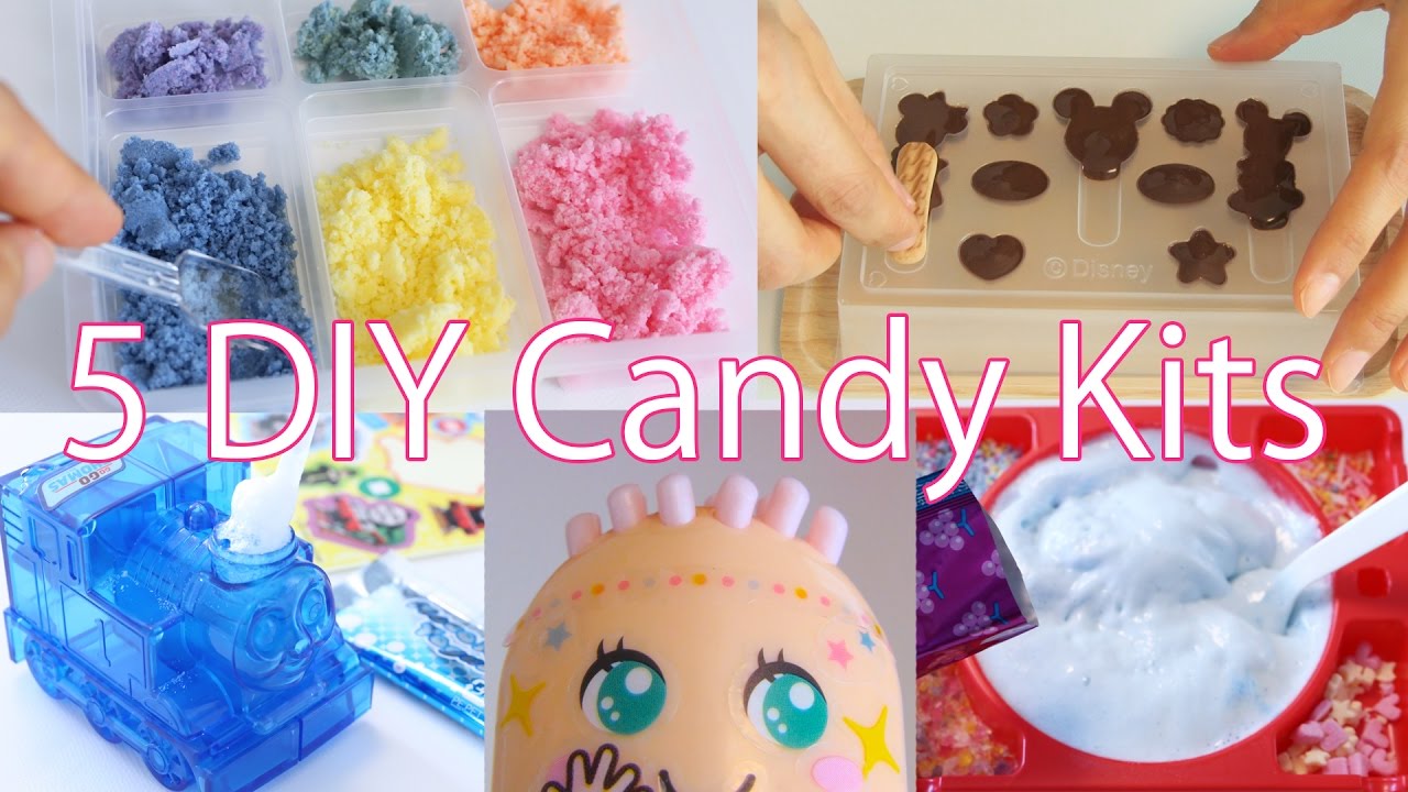 ⁣Japanese Interesting 5 DIY Candy Making Kits for Souvenir Popin'Cookin'