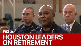 Houston leaders respond after HPD Chief Finner announced immediate retirement