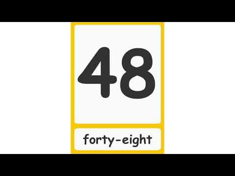 Numbers from 41 to 50 - YouTube