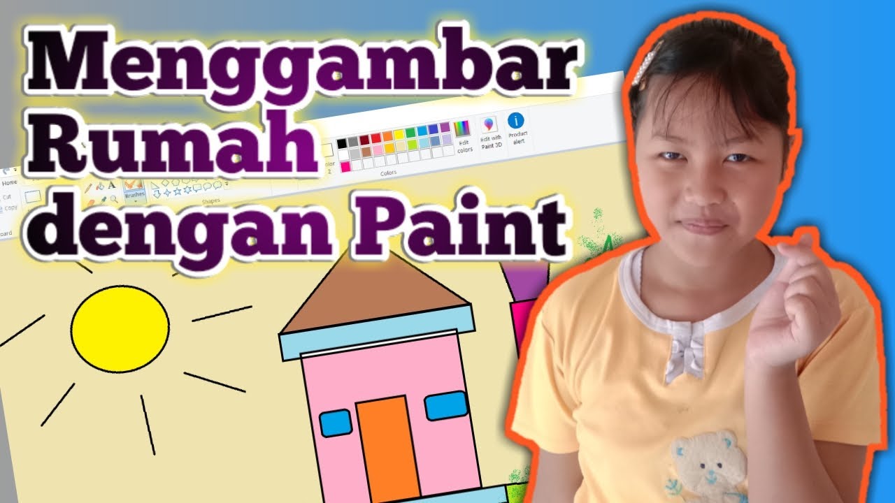  Menggambar  Rumah dengan  Paint  YouTube