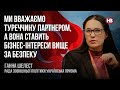 Ми вважаємо Туреччину партнером, а вона ставить бізнес-інтереси вище за безпеку – Ганна Шелест