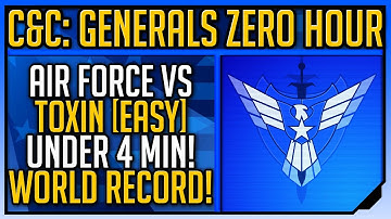 C&C Generals ZH: Air Force vs Toxin EASY in UNDER 4 MIN!