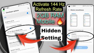 How To Enable 120Hz & 144Hz Refresh Rate Every Android Smartphone 😱 ! Ultimate Gaming performance 🔥