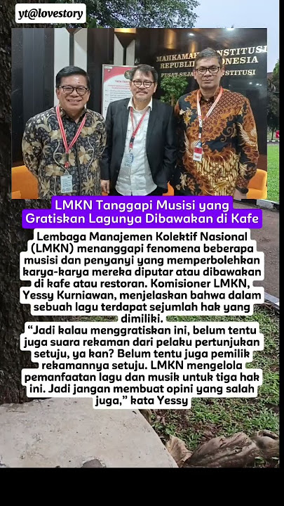 LMKN Tanggapi Musisi yang Gratiskan Lagunya Dibawakan di Kafe #viral #memes #trending #foryou #artis