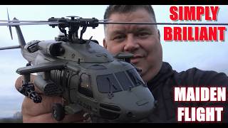 Eachine E200 EXP UH-60 BLACK HAWK RTF RC Helicopter Grey MAIDEN FLIGHT