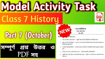 Model activity task class 7 History Part 7 October 2021 | Versatile School #activitytask