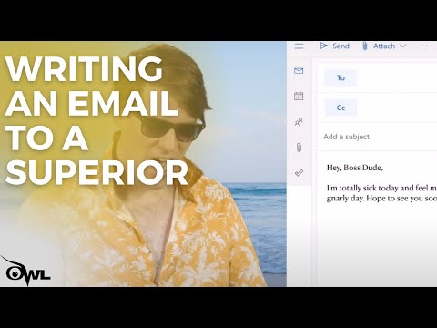 Writing an Email to a Superior