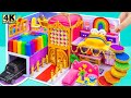 Build Mega Luxury Purple Dream House with 6 rooms from Cardboard ❤️ DIY Miniature House # 542