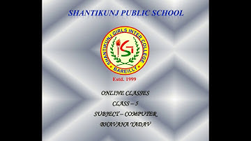 Class 5 sub - computer ch-1 computer memory