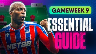FPL GW9 ESSENTIAL GUIDE ✅ | Fantasy Premier League 25/26