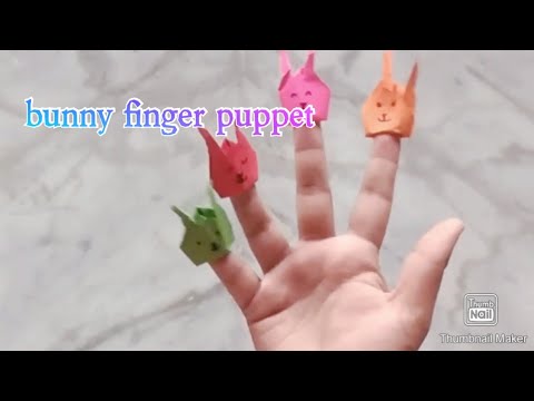 Bunny finger puppet... ||pragna art and crafts - YouTube