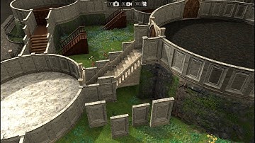 Dungeon Alchemist MAGIC! Tips 4: Bridging differing height room gaps w/ freestanding walls + stairs.