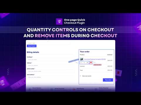 Edit Product Quantity in WooCommerce Checkout | Add Remove & Update Items Easily