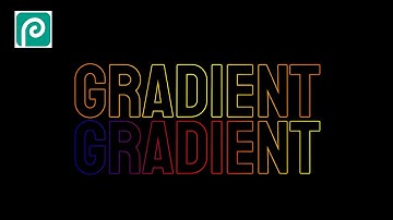 How to Create text Gradient outline in Photopea