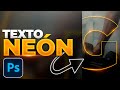 Texto neón en Photoshop | Domina Photoshop de 0 a 100 ⚡