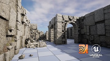 [HOUDINI DIGITAL ASSET] Medieval Crypt - Procedural Walls Generator for UE5