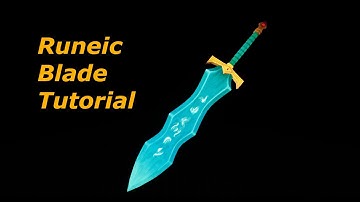 Blender to quixel to ue4 Rune blade tutorial