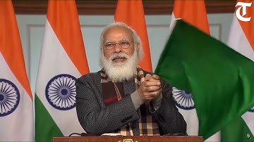 PM flags off 8 trains to boost connectivity to Statue of Unity