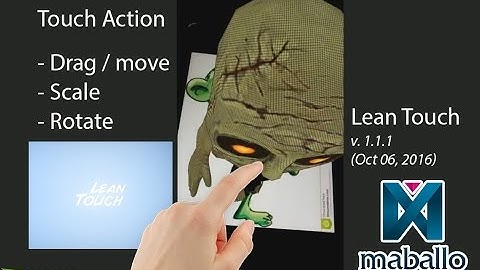 AR Vuforia - Touch Move, Scale and Rotate with Lean Touch (Version: 1.1.1 - Oct 06, 2016)