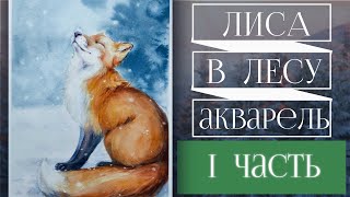 Как нарисовать ЛИСУ 🦊 акварелью ~ I часть ~ How to draw a Fox Step by step