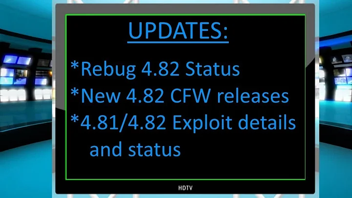 PS3 - new 4.82 CFW Releases, Rebug status, 4.81 4.82 Exploit details and status