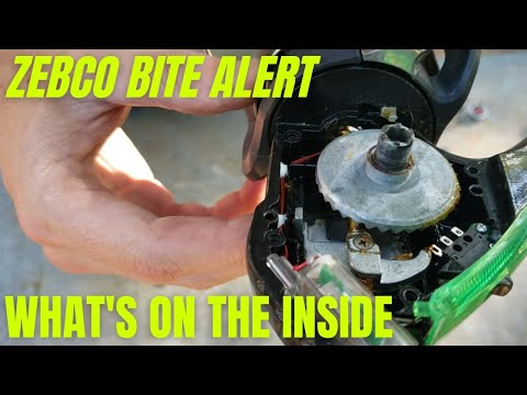 taking apart the zebco bite alert reel/ what's on the inside 