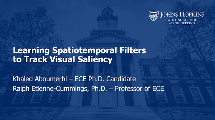 Ralph Etienne Cummings. Learning Spatiotemporal Filters to Track Visual Saliency