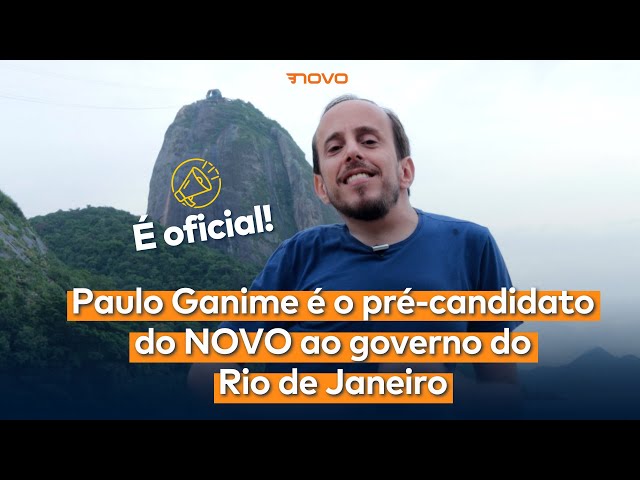 Paulo Ganime é o pré-candidato do NOVO ao governo do Rio de Janeiro