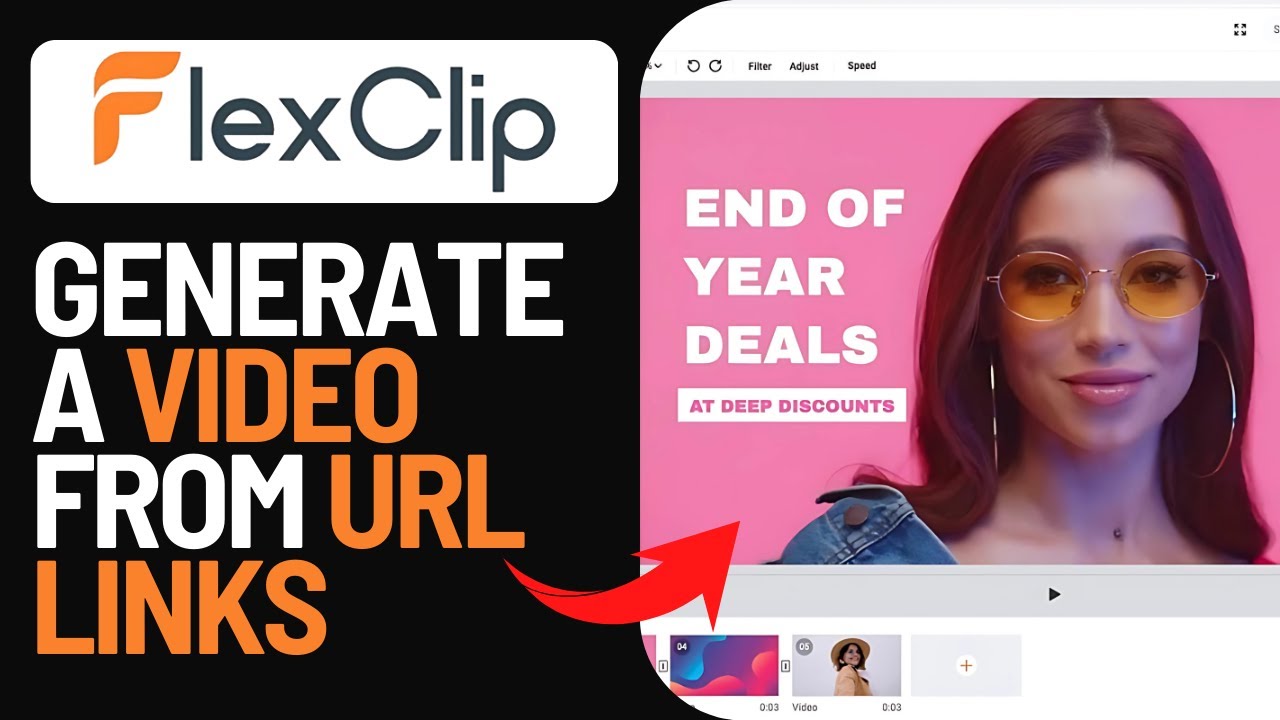 How to Generate Videos from URL Links or Text Using FlexClip AI Tools ...