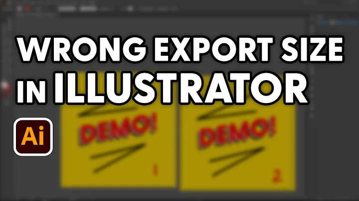 Wrong Export Size in Illustrator (easy fix)